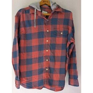 American Eagle Men's Size L Large Long Sleeve Button Down Plaid Shirt (896m)
